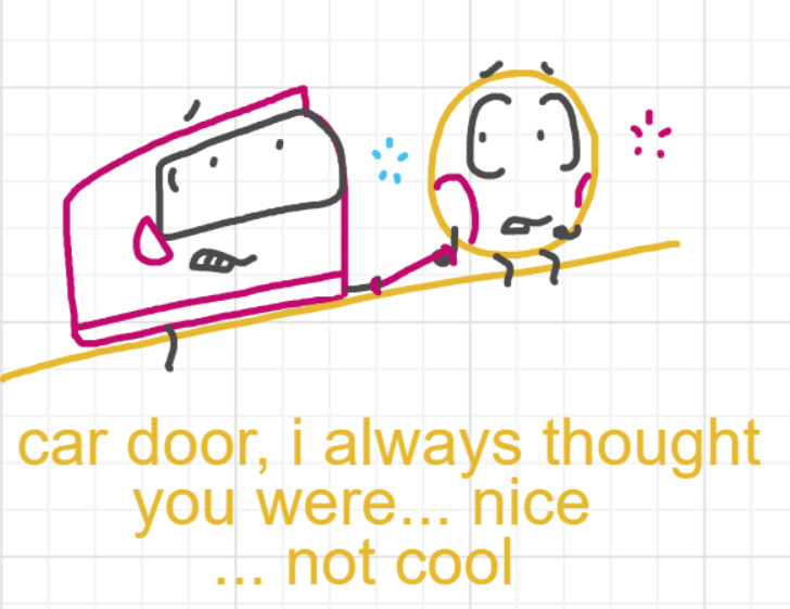 A panel from Running Duos, episode four of the Board Boards object show by Furretwalk/WalkingFurret.